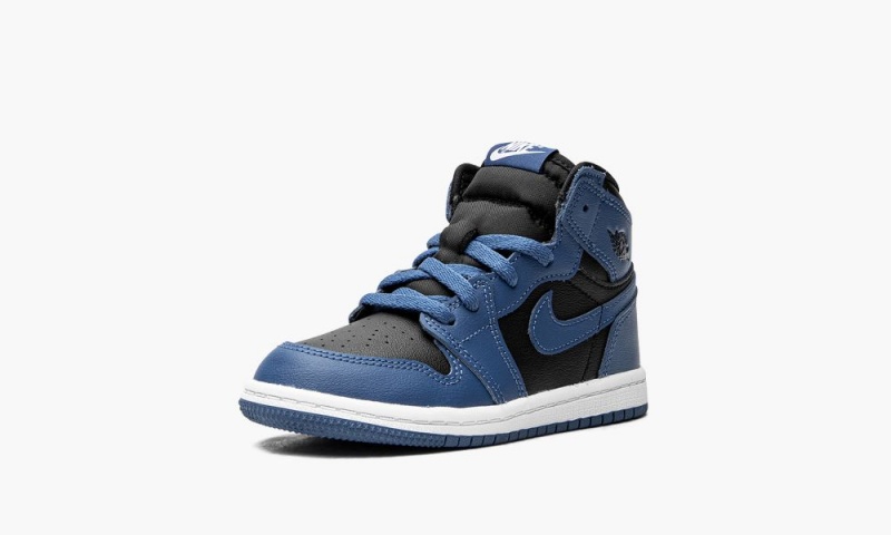 Nike Air Jordan 1 Retro High TD 'Dark Marina Blue' Lasten Kengät Tummansininen Mustat Valkoinen | 389YDFSNM