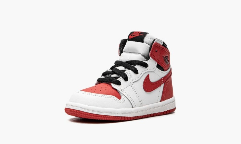 Nike Air Jordan 1 Retro High TD 'Heritage' Lasten Kengät Valkoinen Punainen Mustat | 428OUGWBF