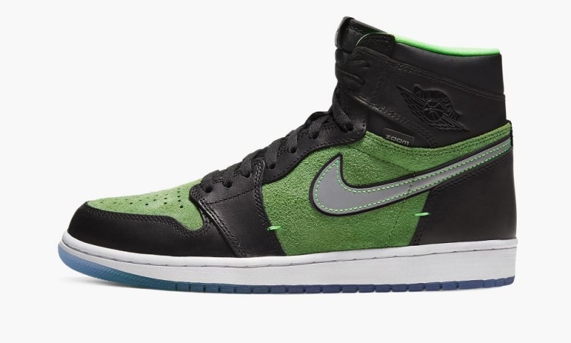 Nike Air Jordan 1 Retro High Zoom \'Zen Green\' Miesten Kengät Vihreä Mustat | 984OQMFWK