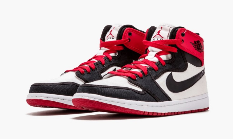 Nike Air Jordan 1 Retro KO HI 'AJKO' Miesten Kengät Valkoinen Mustat Punainen | 085FCSENI