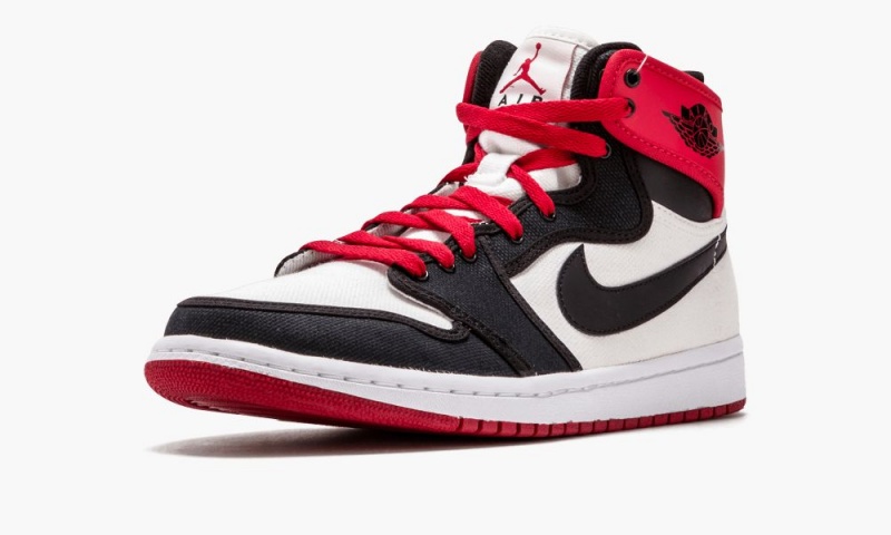 Nike Air Jordan 1 Retro KO HI 'AJKO' Miesten Kengät Valkoinen Mustat Punainen | 085FCSENI