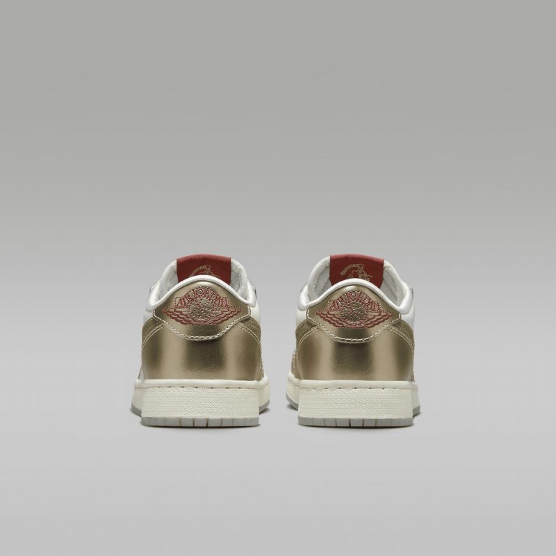Nike Air Jordan 1 Retro Low OG Chinese New Year Lasten Kengät Metal Kultaiset Vihreä | 137PZKRMX