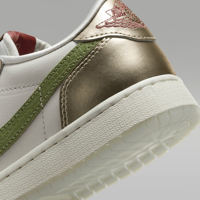 Nike Air Jordan 1 Retro Low OG Chinese New Year Lasten Kengät Metal Kultaiset Vihreä | 137PZKRMX