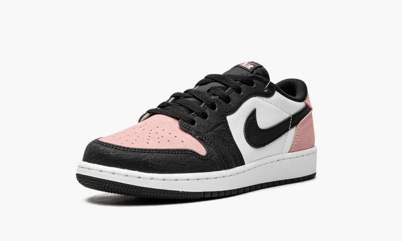 Nike Air Jordan 1 Retro Low OG GS 'Bleached Coral' Lasten Kengät Mustat Koralli Valkoinen | 617NBTUWP