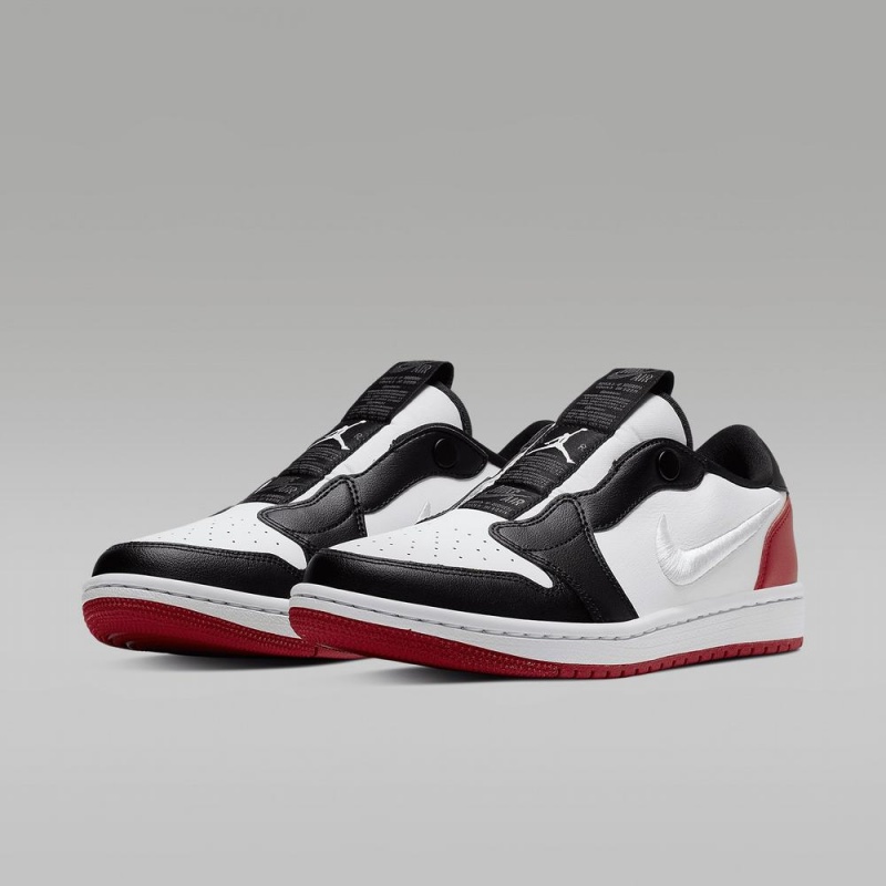 Nike Air Jordan 1 Retro Low Slip Naisten Kengät Mustat Valkoinen Punainen | 158NXOBZT