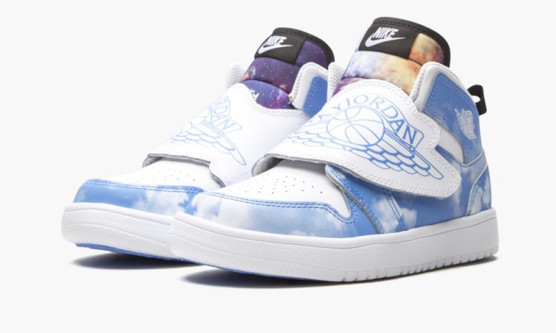 Nike Air Jordan 1 Sky Fearless Lasten Kengät Sininen Valkoinen Mustat | 824EAWMTX
