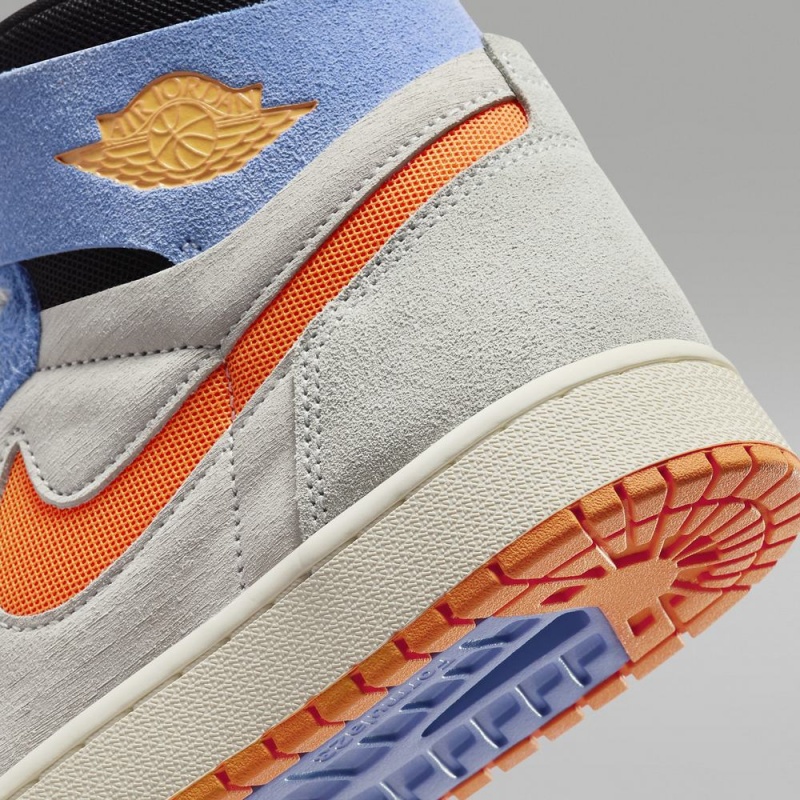 Nike Air Jordan 1 Zoom CMFT 2 Miesten Kengät Kuninkaallinen Sininen Vaaleanhopea Oranssi | 156YIUTGA