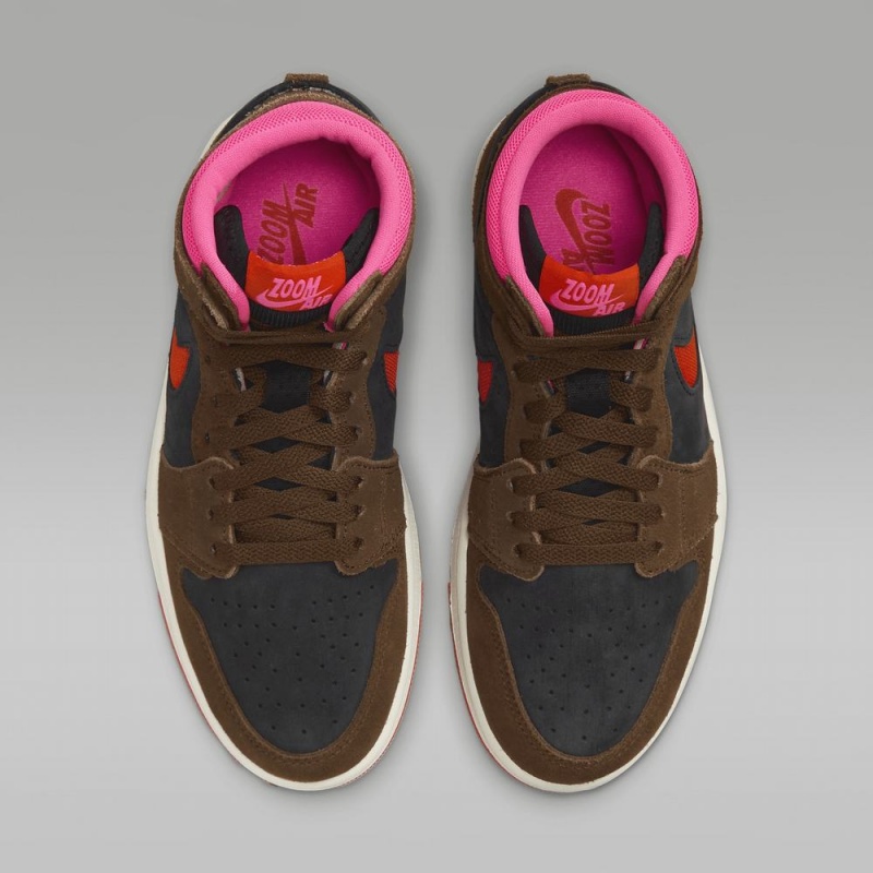 Nike Air Jordan 1 Zoom CMFT 2 Miesten Kengät Mustat Pinkki Punainen | 916AZKOIB