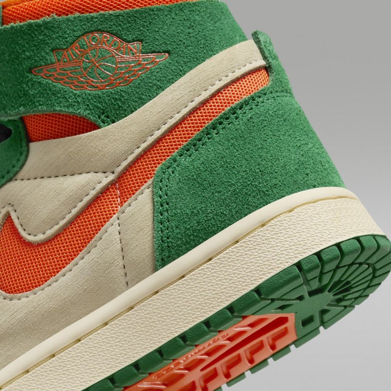 Nike Air Jordan 1 Zoom CMFT 2 Naisten Kengät Vihreä Oranssi | 984PUKGWB