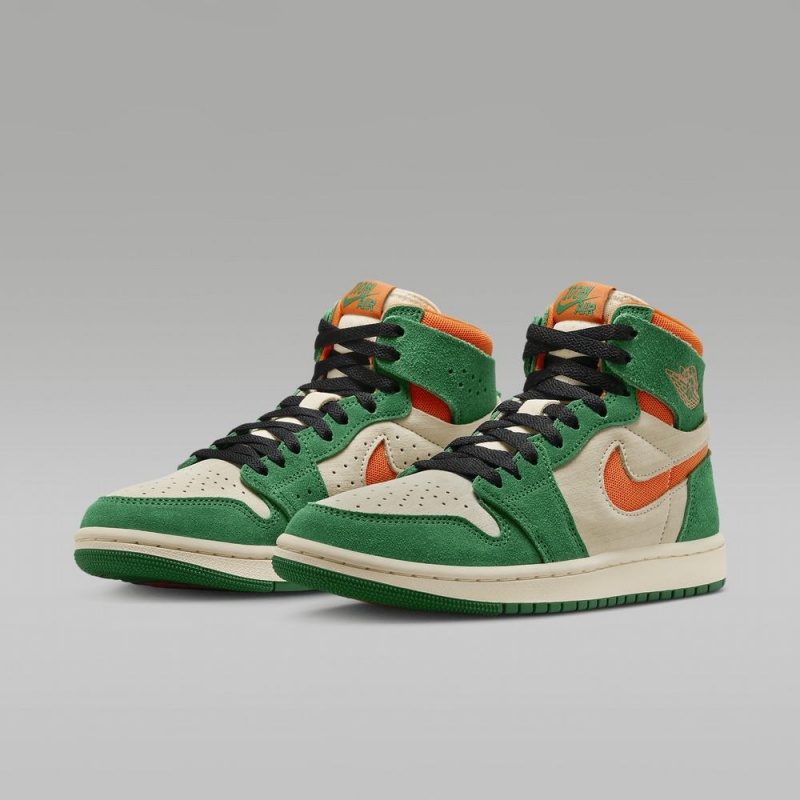 Nike Air Jordan 1 Zoom CMFT 2 Naisten Kengät Vihreä Oranssi | 984PUKGWB