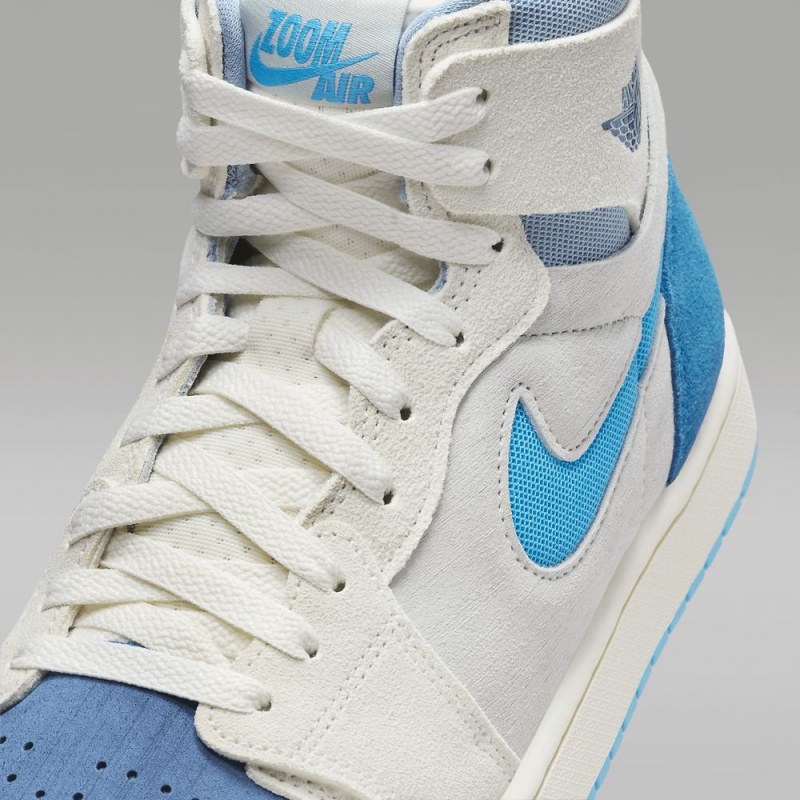 Nike Air Jordan 1 Zoom CMFT 2 Naisten Kengät Vaaleanharmaat Sininen | 378UQPIKB