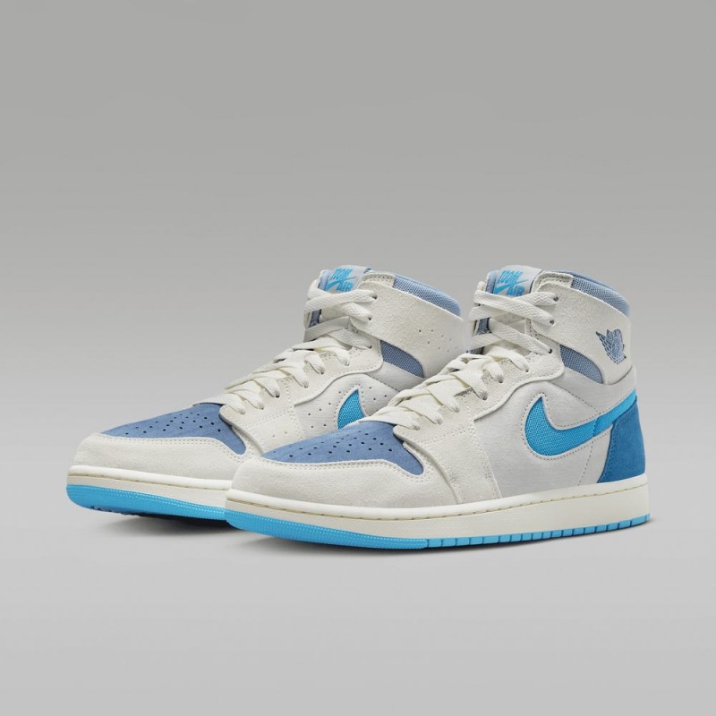 Nike Air Jordan 1 Zoom CMFT 2 Naisten Kengät Vaaleanharmaat Sininen | 378UQPIKB