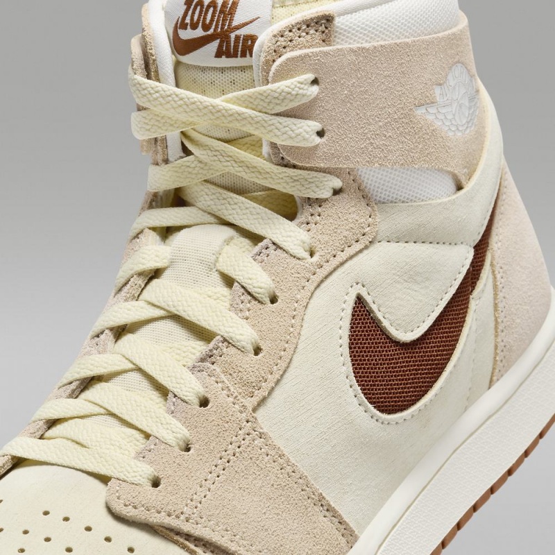 Nike Air Jordan 1 Zoom CMFT 2 Naisten Kengät Ruskea Khaki Kahvi | 675CERJPY