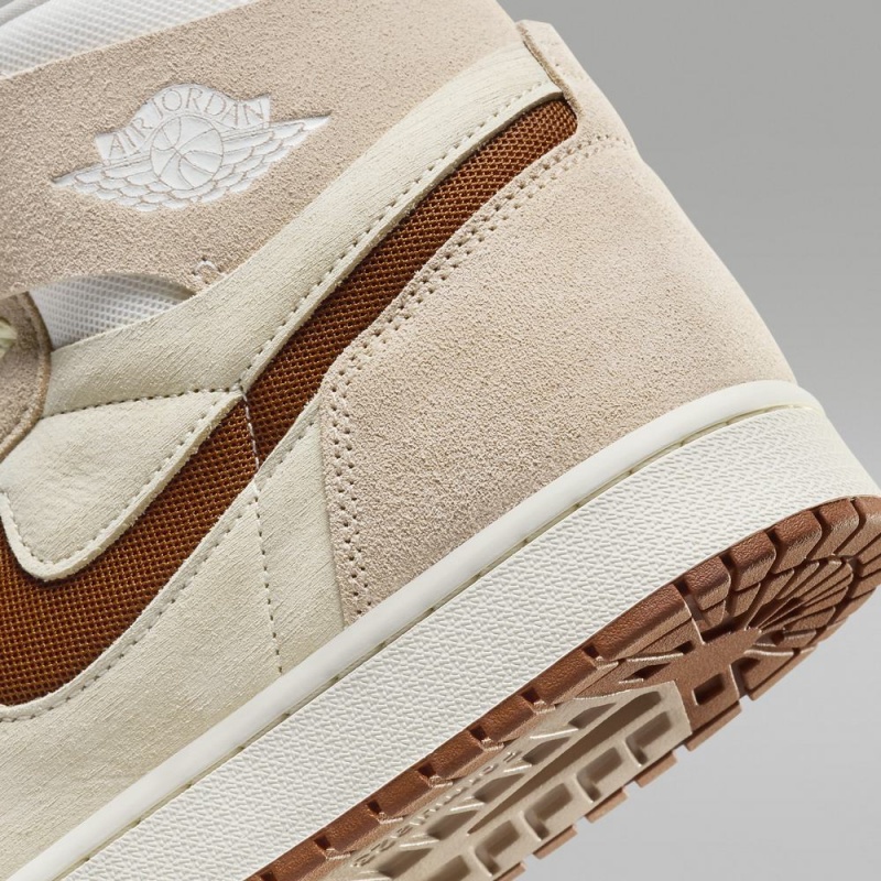 Nike Air Jordan 1 Zoom CMFT 2 Naisten Kengät Ruskea Khaki Kahvi | 675CERJPY