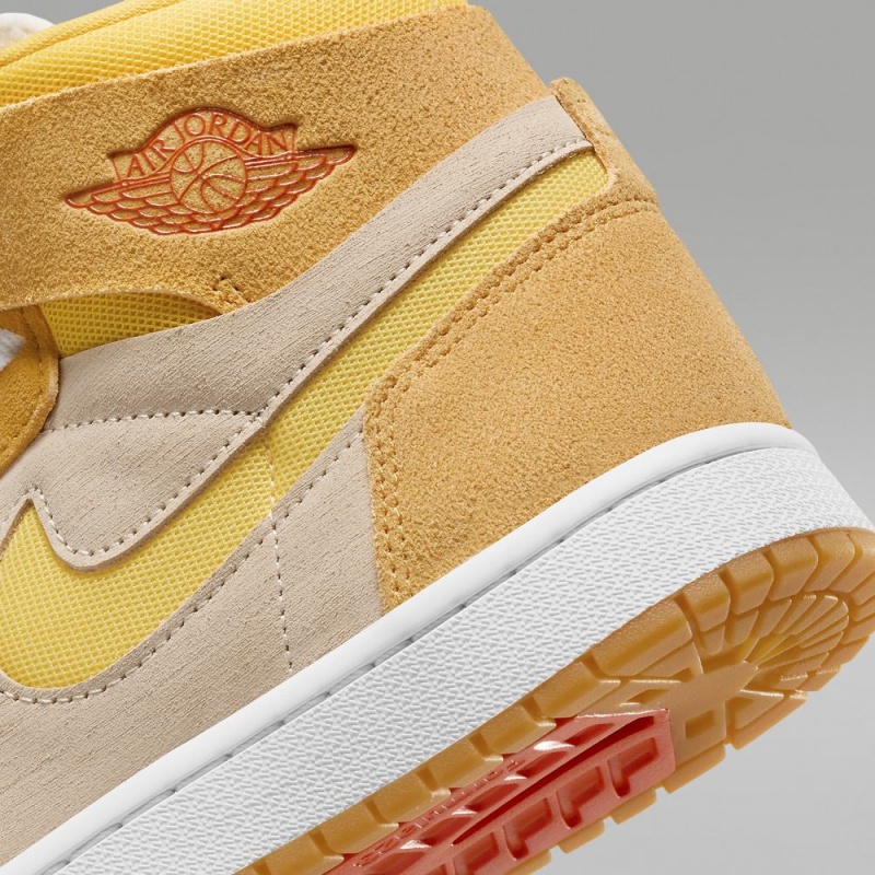 Nike Air Jordan 1 Zoom CMFT 2 Naisten Kengät Keltainen Vaaleankeltainen Oranssi | 602OHJFRV