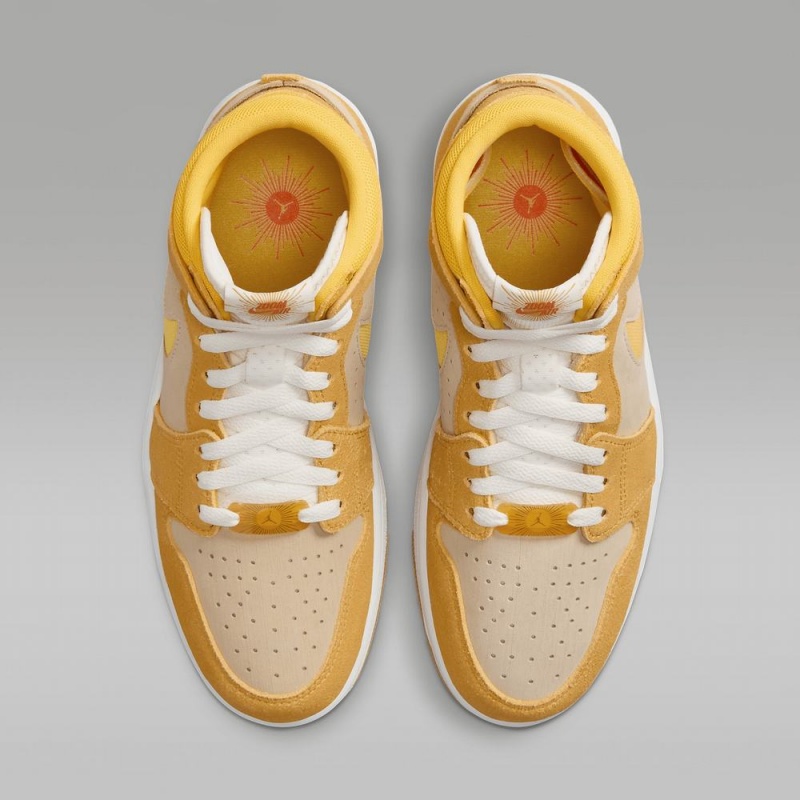 Nike Air Jordan 1 Zoom CMFT 2 Naisten Kengät Keltainen Vaaleankeltainen Oranssi | 602OHJFRV