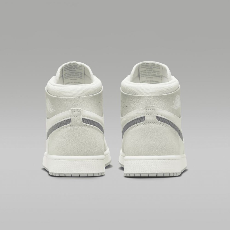 Nike Air Jordan 1 Zoom CMFT 2 Naisten Kengät Valkoinen Vaaleanhopea Harmaat | 856JKVMFC