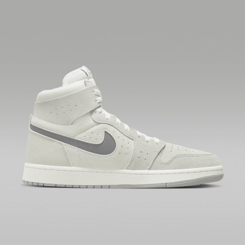 Nike Air Jordan 1 Zoom CMFT 2 Naisten Kengät Valkoinen Vaaleanhopea Harmaat | 856JKVMFC