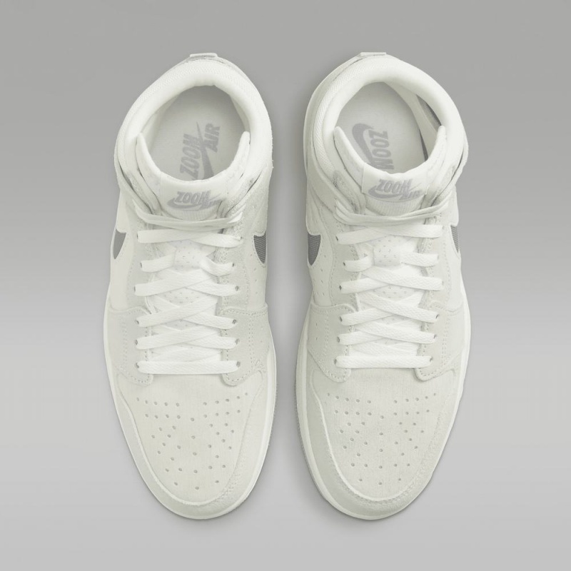Nike Air Jordan 1 Zoom CMFT 2 Naisten Kengät Valkoinen Vaaleanhopea Harmaat | 856JKVMFC