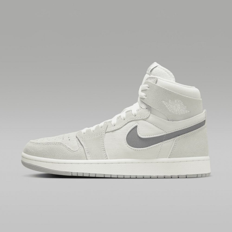 Nike Air Jordan 1 Zoom CMFT 2 Naisten Kengät Valkoinen Vaaleanhopea Harmaat | 856JKVMFC