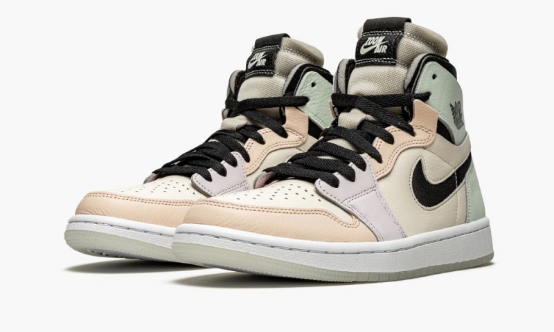 Nike Air Jordan 1 Zoom CMFT 'Easter' Naisten Kengät Valkoinen Mustat Vaaleanvioletit | 679LMHQPK