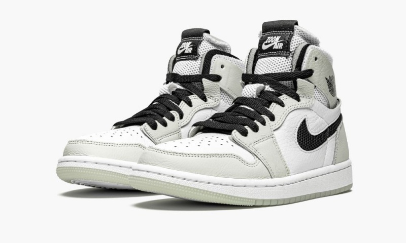 Nike Air Jordan 1 Zoom CMFT 'Light Bone' Naisten Kengät Mustat Valkoinen | 143ICQJYK