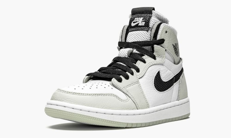Nike Air Jordan 1 Zoom CMFT 'Light Bone' Naisten Kengät Mustat Valkoinen | 143ICQJYK