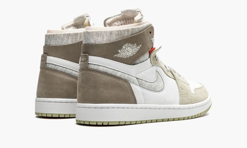 Nike Air Jordan 1 Zoom CMFT 'Olive Aura' Naisten Kengät Valkoinen Harmaat Oliivinvihreä | 603QXOBLM