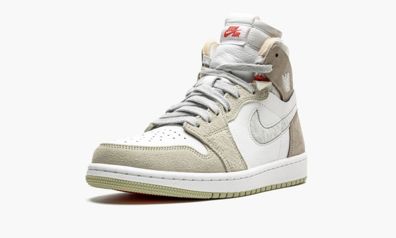 Nike Air Jordan 1 Zoom CMFT 'Olive Aura' Naisten Kengät Valkoinen Harmaat Oliivinvihreä | 603QXOBLM