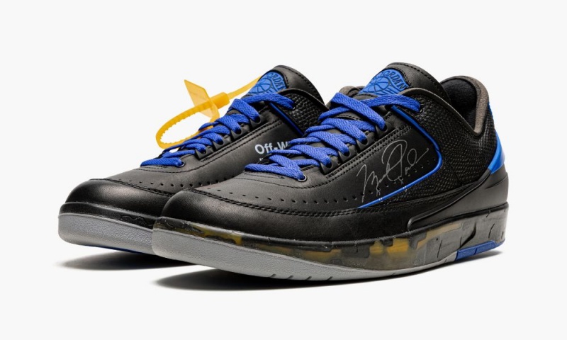 Nike Air Jordan 2 Low OG SP 'Off-White - Black/Blue' Miesten Kengät Mustat Sininen Harmaat | 745UHAWKP
