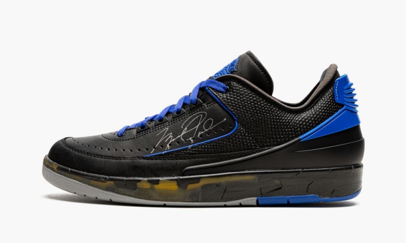 Nike Air Jordan 2 Low OG SP \'Off-White - Black/Blue\' Miesten Kengät Mustat Sininen Harmaat | 745UHAWKP