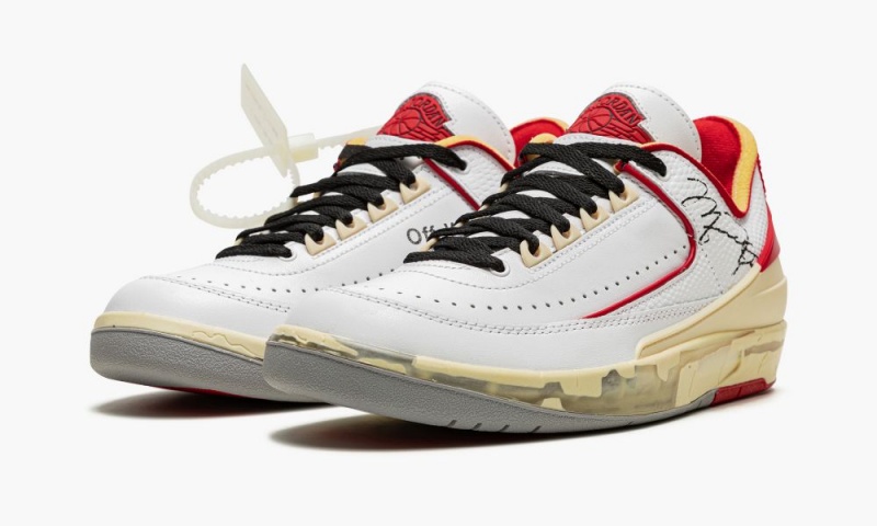 Nike Air Jordan 2 Low OG SP 'Off-White - Chicago' Miesten Kengät Valkoinen Mustat Punainen | 758TSQZKH