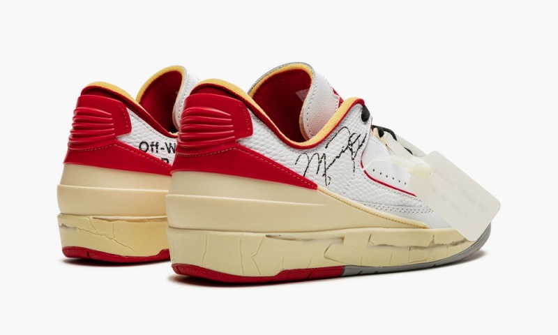 Nike Air Jordan 2 Low OG SP 'Off-White - Chicago' Miesten Kengät Valkoinen Mustat Punainen | 758TSQZKH