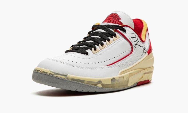 Nike Air Jordan 2 Low OG SP 'Off-White - Chicago' Miesten Kengät Valkoinen Mustat Punainen | 758TSQZKH
