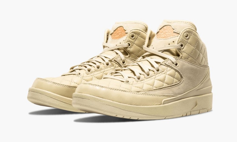 Nike Air Jordan 2 R JS DN BG Lasten Kengät Metal Kultaiset | 472JPTDAS