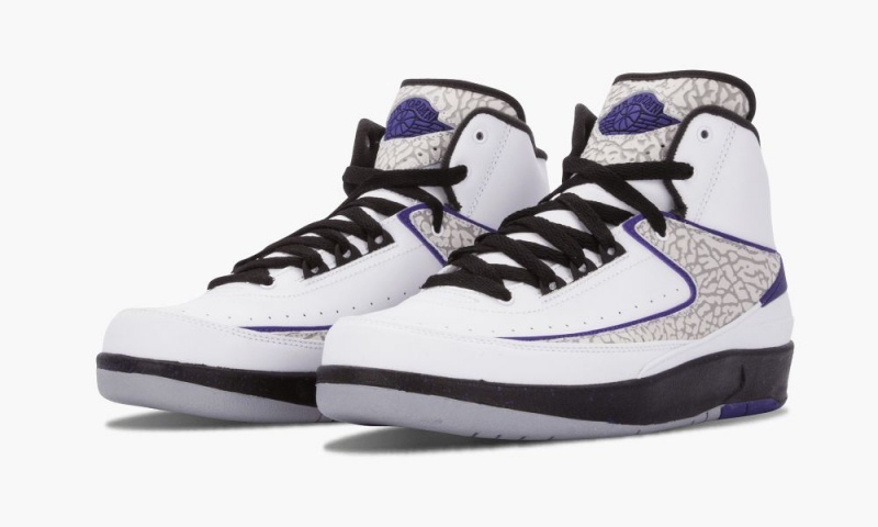 Nike Air Jordan 2 Retro BG 'Concord' Lasten Kengät Valkoinen | 741QXKTZN