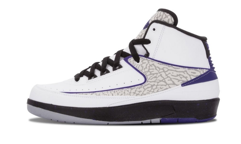 Nike Air Jordan 2 Retro BG 'Concord' Lasten Kengät Valkoinen | 741QXKTZN