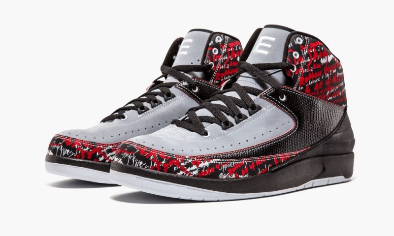 Nike Air Jordan 2 Retro 'Eminem' Miesten Kengät Mustat Punainen Harmaat | 854OUJSGL