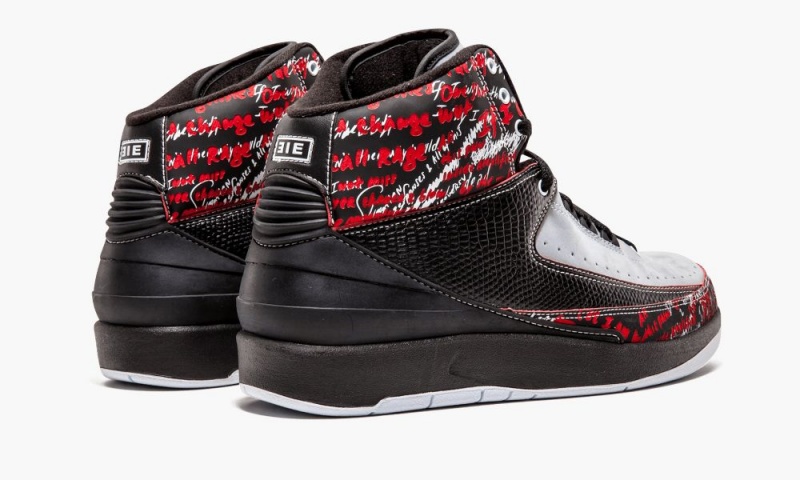 Nike Air Jordan 2 Retro 'Eminem' Miesten Kengät Mustat Punainen Harmaat | 854OUJSGL