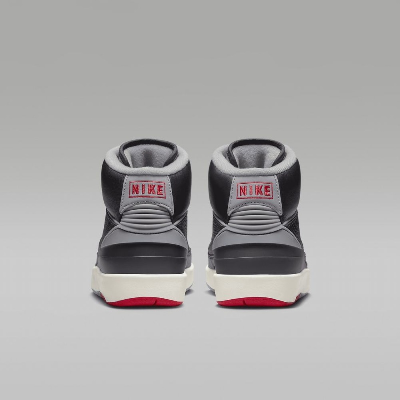 Nike Air Jordan 2 Retro Lasten Kengät Mustat Punainen Harmaat | 567MQBSNJ