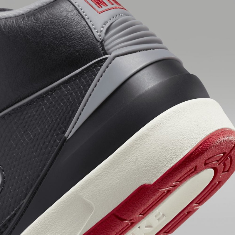 Nike Air Jordan 2 Retro Lasten Kengät Mustat Punainen Harmaat | 567MQBSNJ