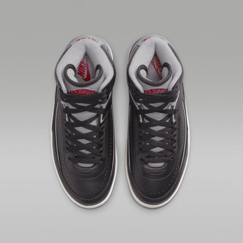 Nike Air Jordan 2 Retro Lasten Kengät Mustat Punainen Harmaat | 567MQBSNJ