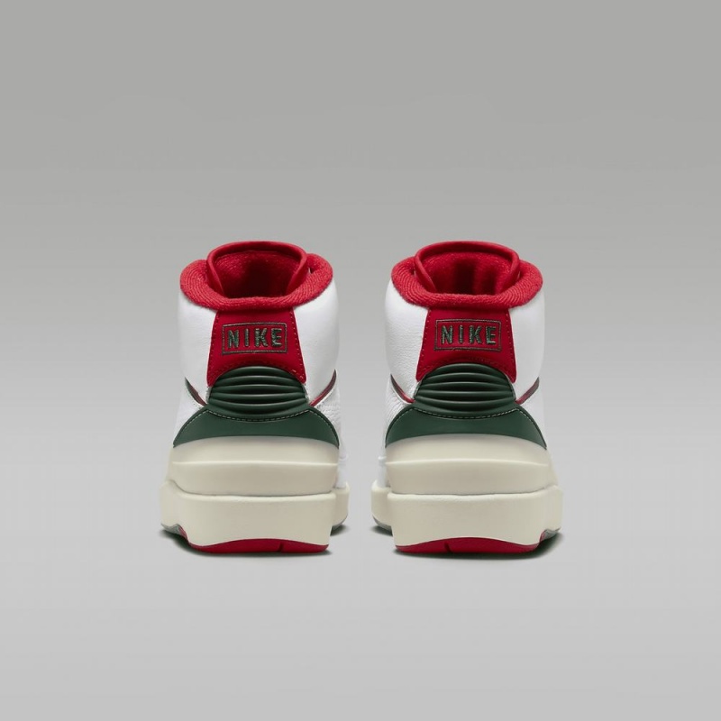 Nike Air Jordan 2 Retro Lasten Kengät Valkoinen Punainen | 723GMYSRV