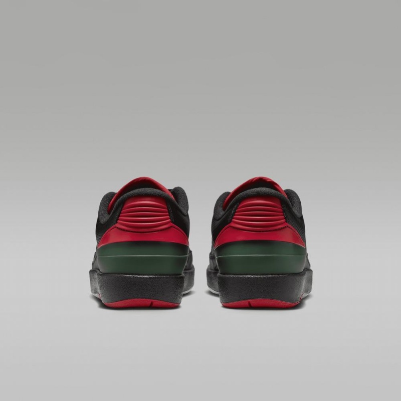 Nike Air Jordan 2 Retro Low Lasten Kengät Mustat Harmaat Punainen | 981FQTJXU
