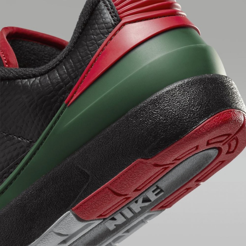 Nike Air Jordan 2 Retro Low Lasten Kengät Mustat Harmaat Punainen | 981FQTJXU