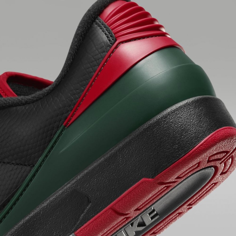 Nike Air Jordan 2 Retro Low Miesten Kengät Mustat Punainen | 612TWAQPO