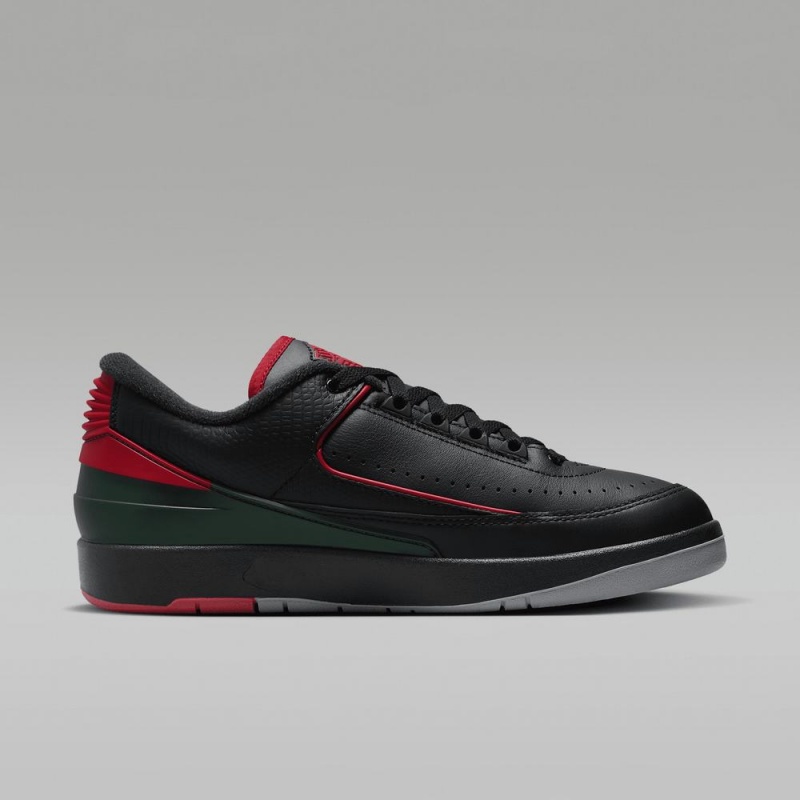 Nike Air Jordan 2 Retro Low Miesten Kengät Mustat Punainen | 612TWAQPO