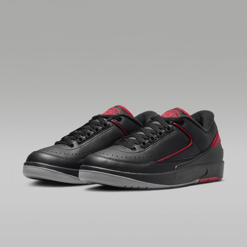 Nike Air Jordan 2 Retro Low Miesten Kengät Mustat Punainen | 612TWAQPO
