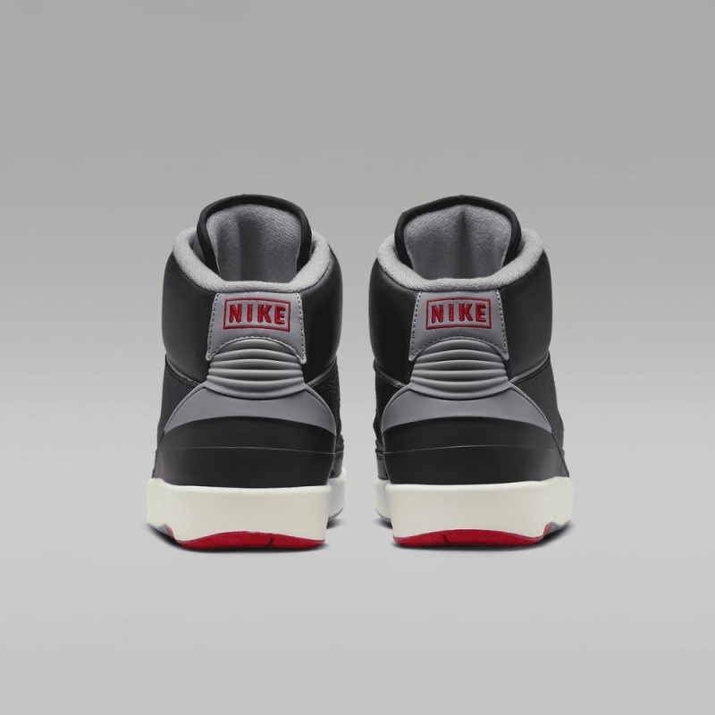 Nike Air Jordan 2 Retro Miesten Kengät Mustat Punainen Harmaat | 678ENFCDW