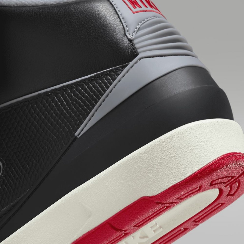 Nike Air Jordan 2 Retro Miesten Kengät Mustat Punainen Harmaat | 678ENFCDW